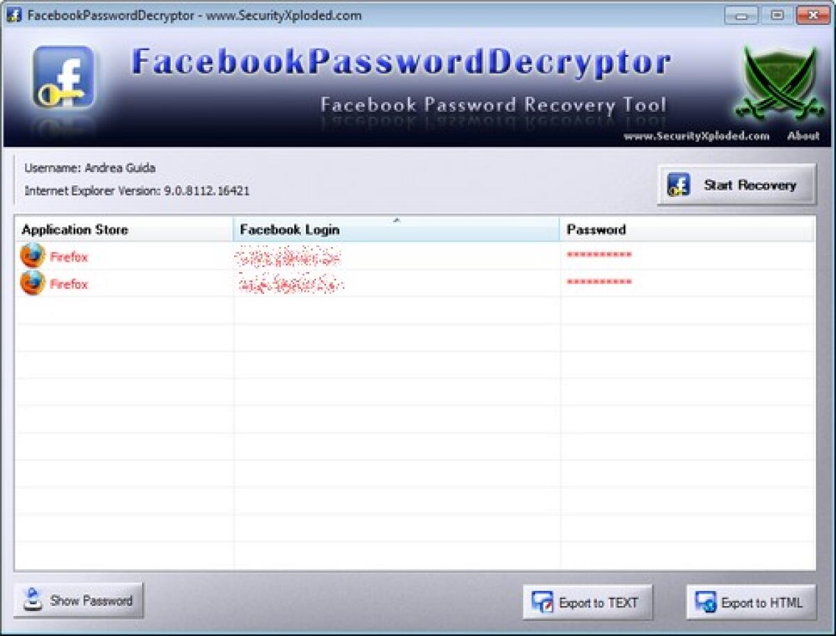 Come scoprire la password di Facebook - 