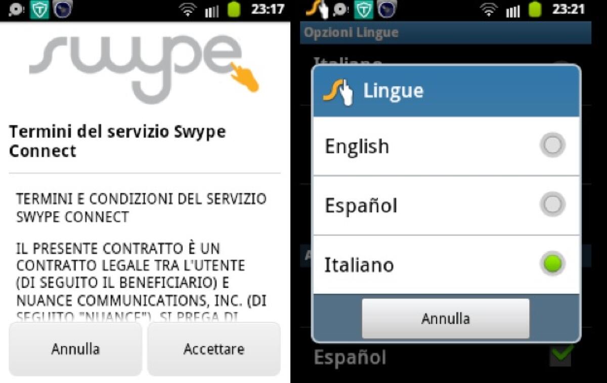 Possibilità di dettare ad Android - 