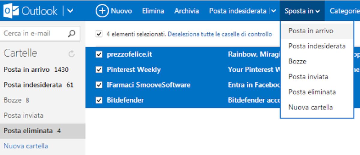 Come recuperare mail perse - 