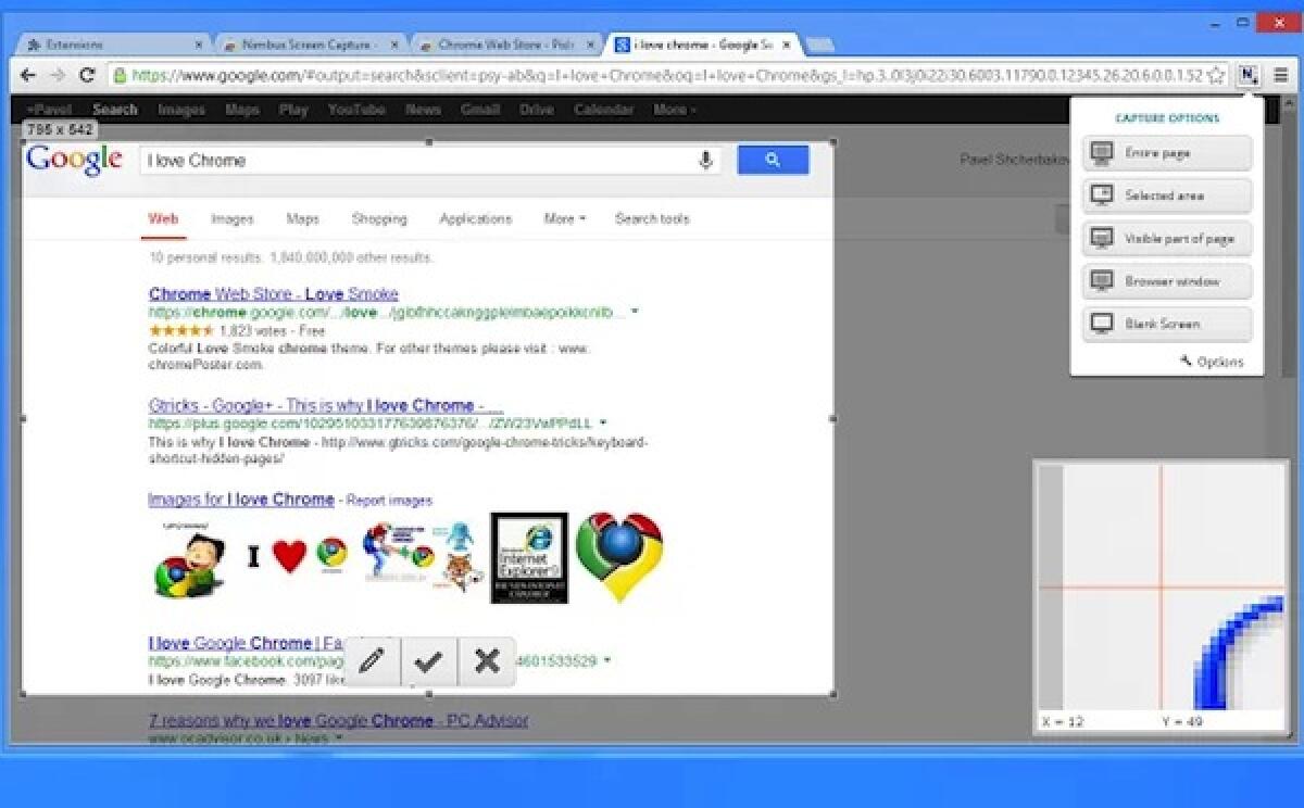 Catturare Screenshot da Chrome - 