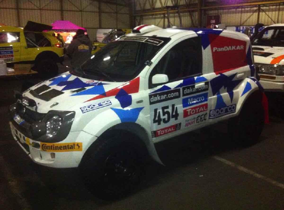 Giulio Verzeletti con PanDakar Team alla Dakar 2014 - 