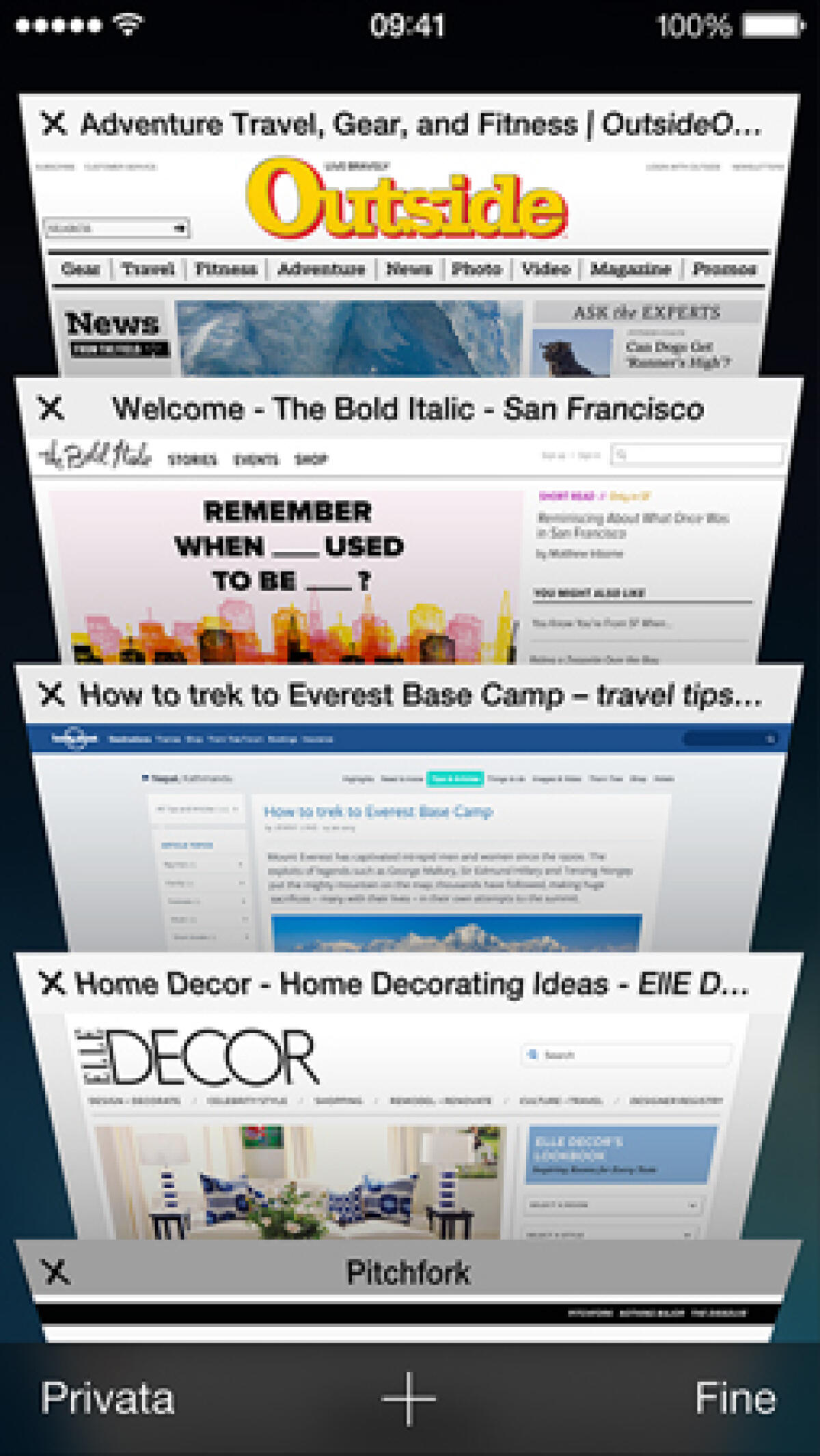 Apple iOS 7: come chiudere tutte le schede del browser web Safari - 