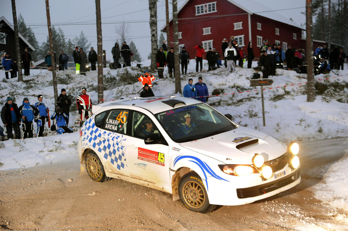 Linari e Arena al Rally Svezia con la Subaru Impreza Sti N15 - 