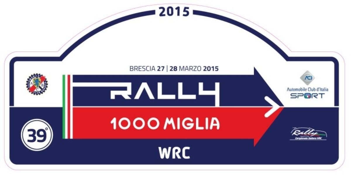 39° Rally Mille Miglia - 1^ gara del Campionato Italiano WRC. Percorso ed elenco iscritti. - 