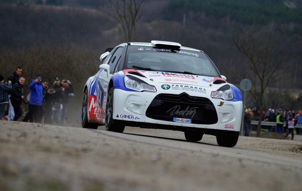 Igor Drotàr e Vlàdimir Banoci al 7° Rally Lubenik con una Citroen DS3 WRC - 