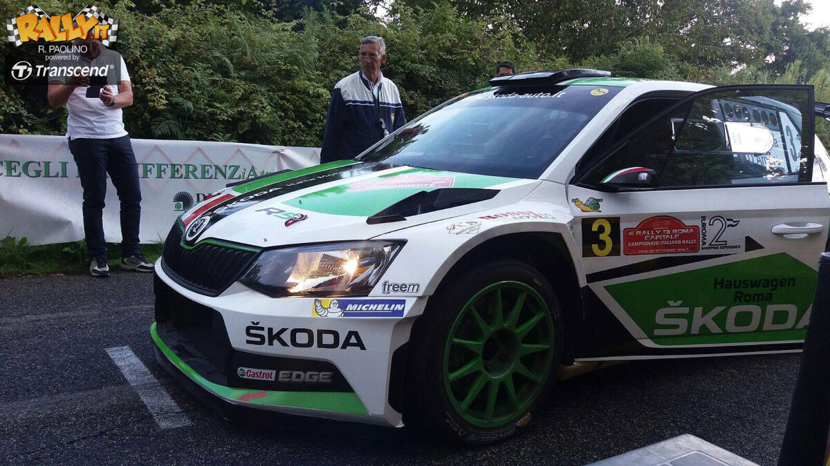 Al Rally di Roma Capitale, a Scandola e D'Amore su Skoda Fabia R5 va la prima prova - 