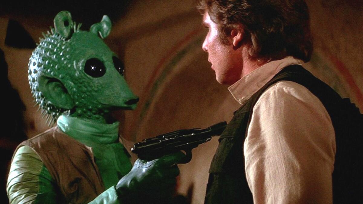 Han Solo e Greedo: chi ha sparato per primo? - Greedo il rodiano e Han Solo. Fonte: Nerdist