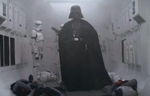 L'epica scena dell'ingresso di Darth Vader fonte: StarWars.com
