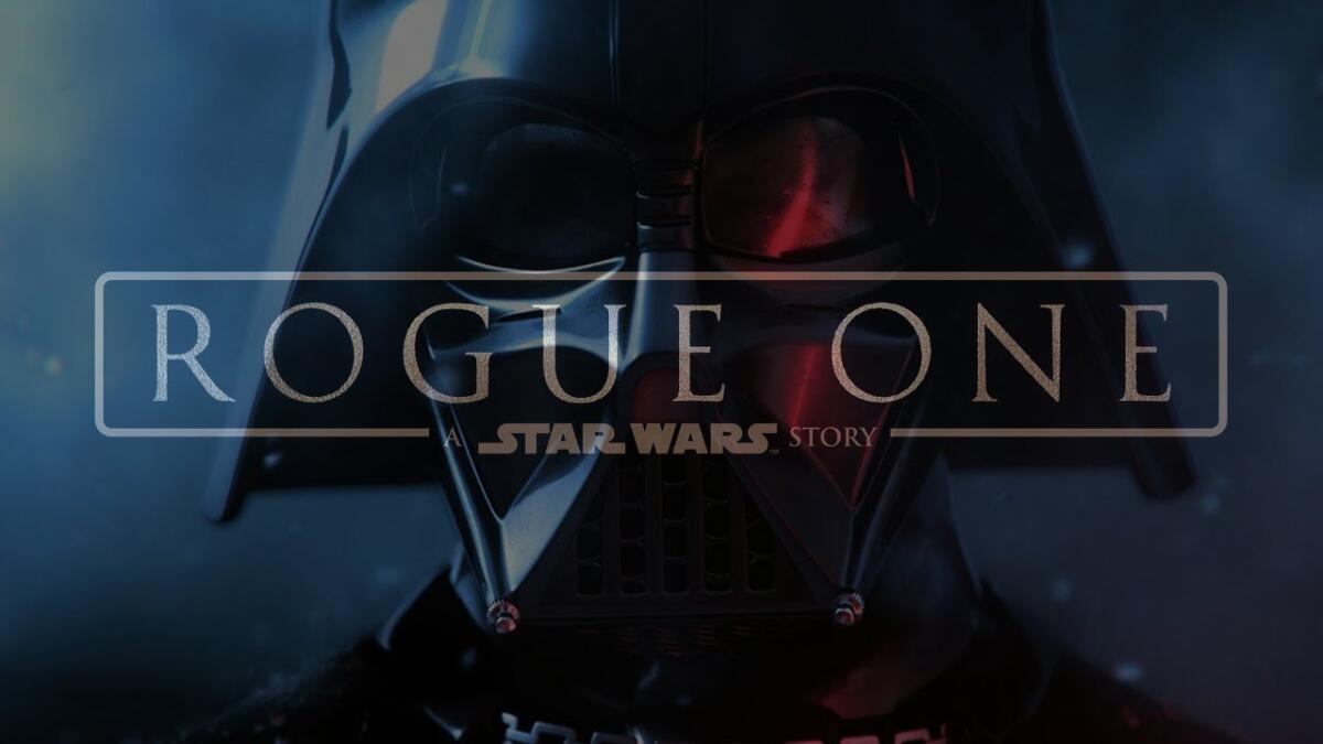 La prova che Rogue One è un film cupo, tramite 5 scene - Darth Vader e il logo di Rogue One. Fonte: hypeline