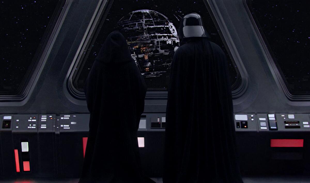 Quanto costerebbe costruire la Morte Nera? - Darth Sidious e Darth Vader assistono alla costruzione della Morte Nera