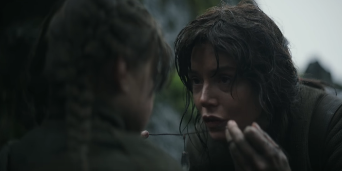 La piccola Jyn con sua madre Lyra