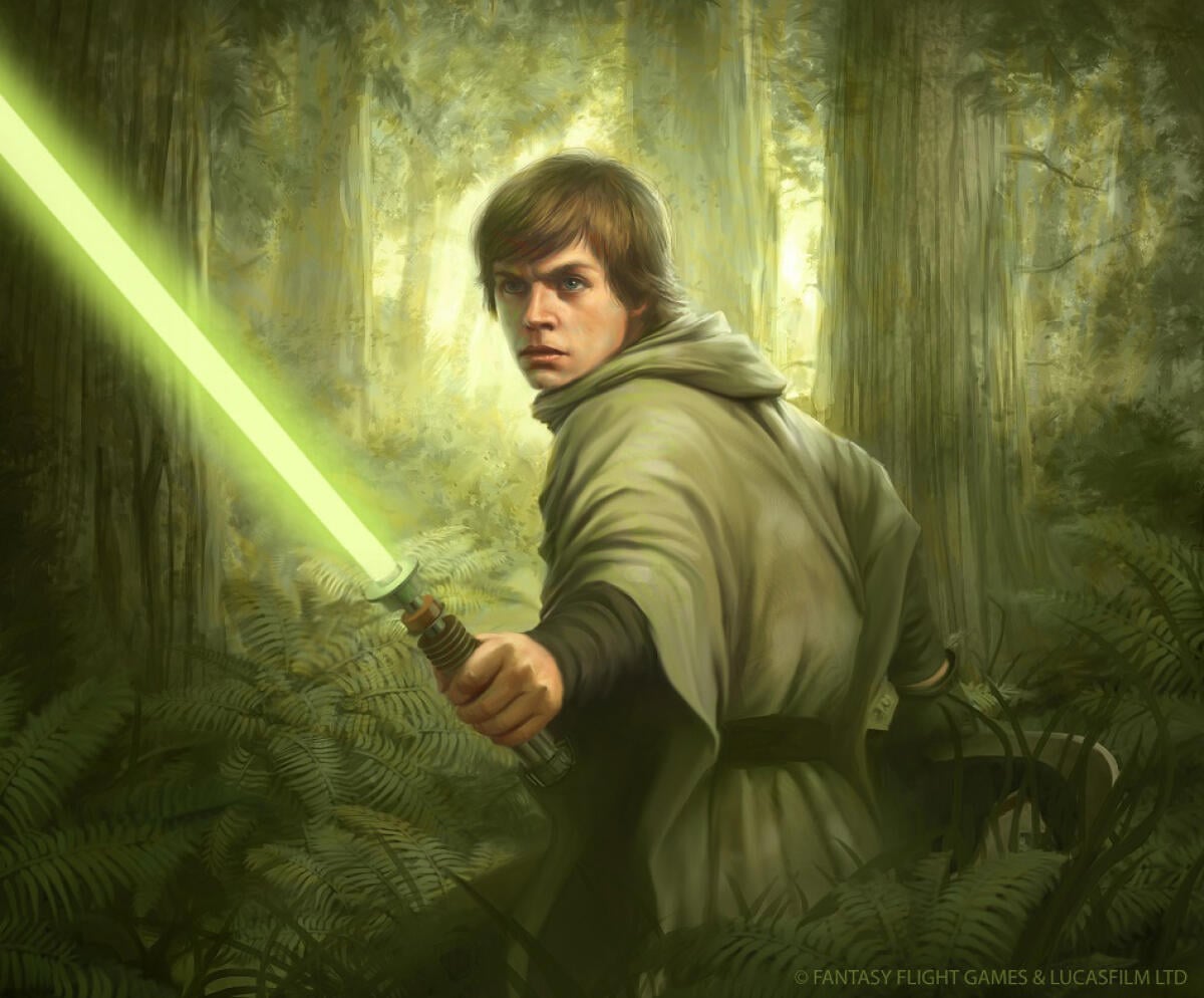 I bellissimi Artwork a tema Star Wars di Anthony Foti - Luke Skywalker su Endor. Crediti a Anthony Foti