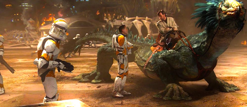 Obi Wan e alcuni cloni in Episodio III