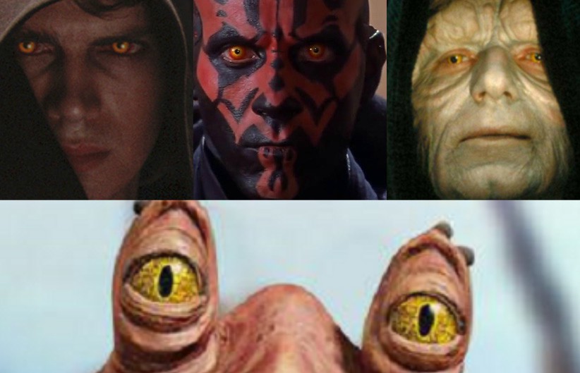Gli occhi dei più potenti signori dei Sith