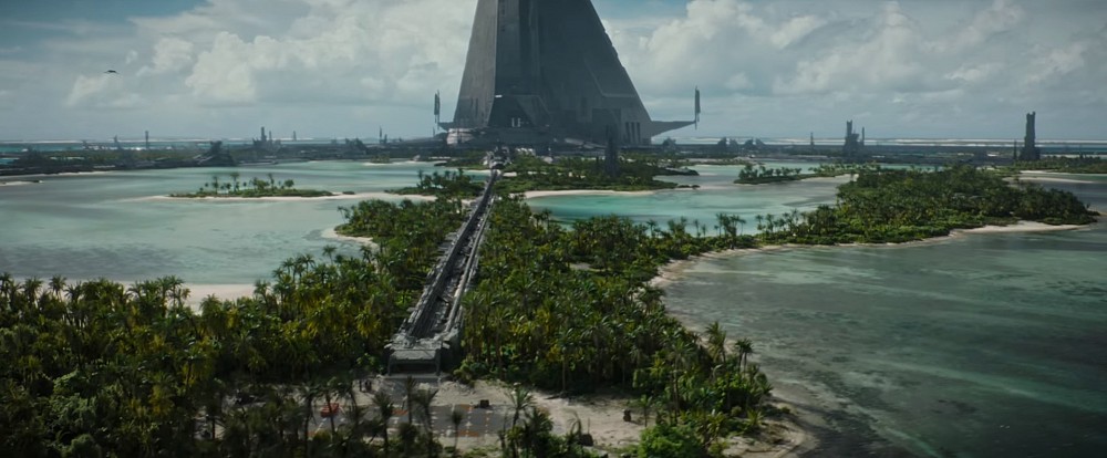 Il pianeta Scarif è stato creato partendo dalle bellissime spiagge delle Maldive.