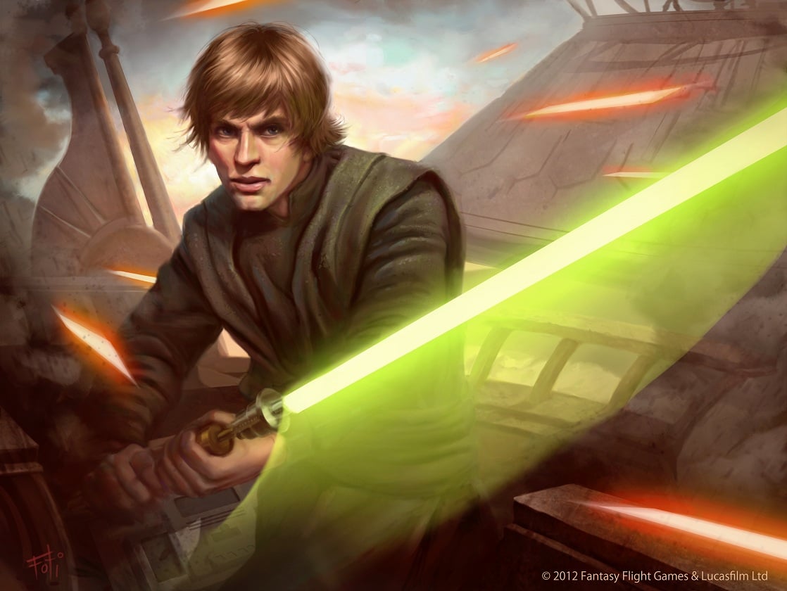 Luke Skywalker. Crediti a Anthony Foti