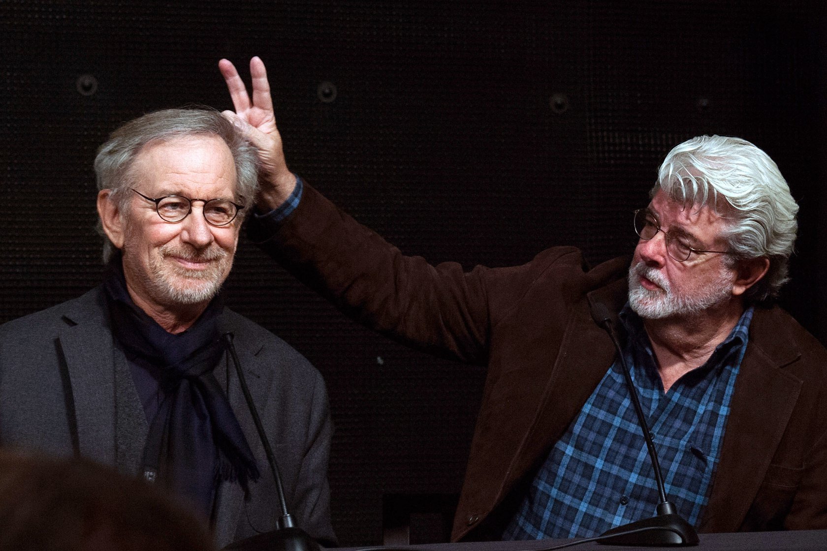 George Lucas e Steven Spielberg in una foto recente.Di Valerie Macon, Getty Images