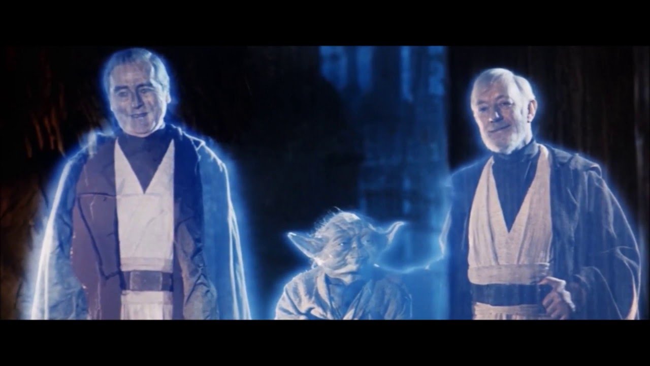 La scena originale con l'attore Sebastian Shaw nei panni di Anakin.Fonte: youtube