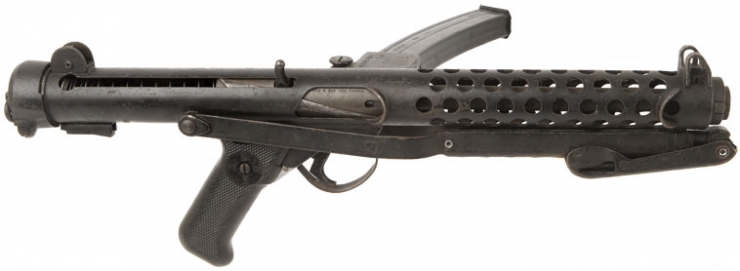 Il vero mitra Sterling, in dotazione al British Army dal 1944 al 1994.