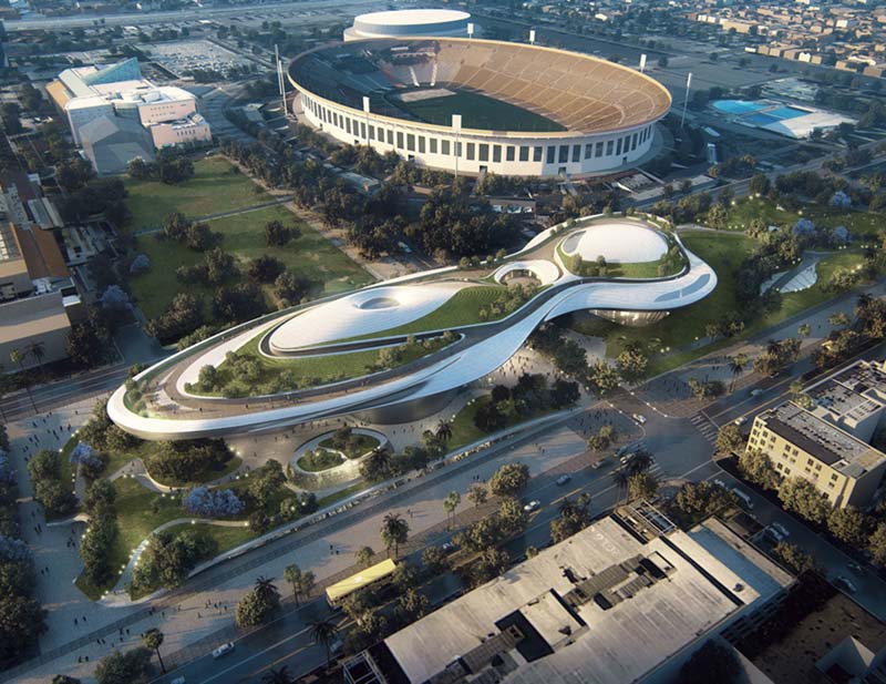 Rendering del progetto. Fonte: lucasmuseum.org