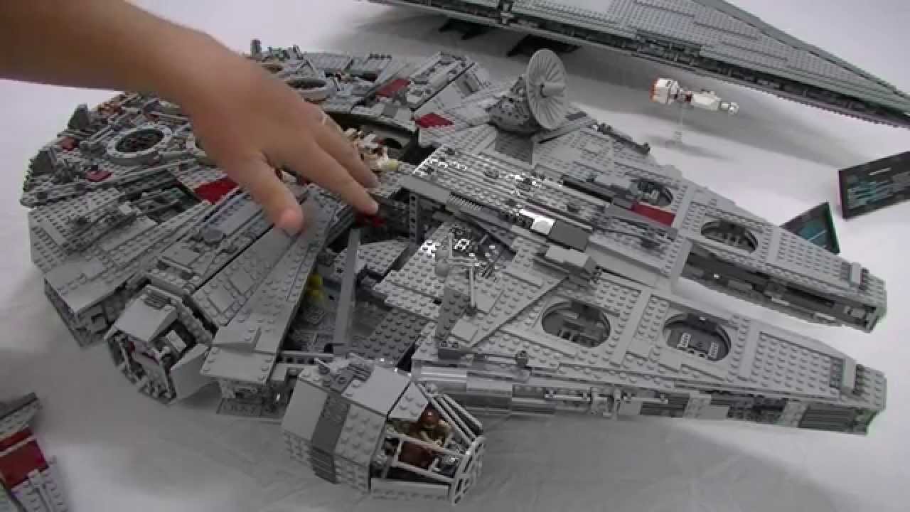 Il più grande set "LEGO Star Wars", il Millennium Falcon da 5195 pezzi. Qui montato.Fonte: i1os