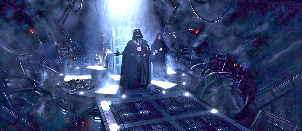 Darth Vader assume la sua forma definitiva alla fine del film