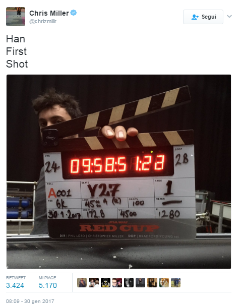 La foto dal profilo Twitter di Chris Miller