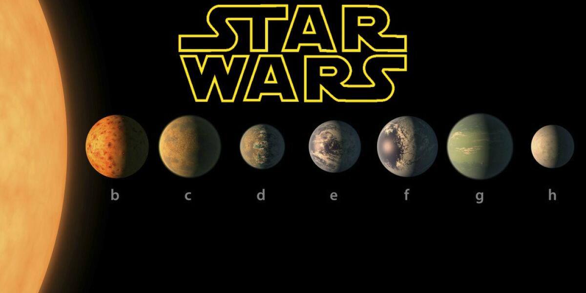 I 7 nuovi pianeti: un ipotetico confronto con quelli di Star Wars - Una divertente comparazione tra i nuovi pianeti scoperti e quelli di Star Wars.
