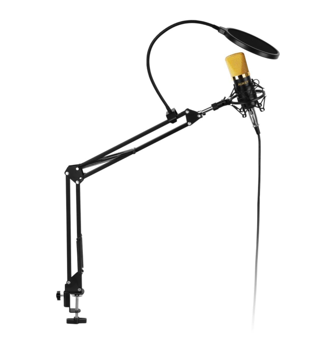 Microfono a condensatore AUKEY con cavalletto - 