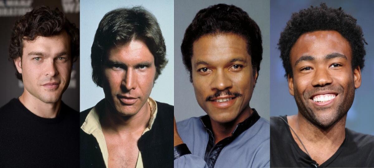 Spin-off su Han Solo: i maestri danno consigli agli allievi - Gli interpreti di Han Solo e Lando Calrissian. 
Fonte: GQ Italia