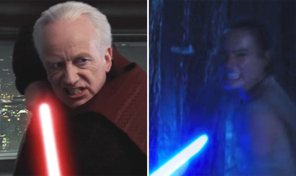 Il modo di combattere di Rey e Palpatine a confronto