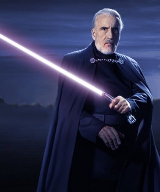 Il Conte Dooku ha una spada ricurva