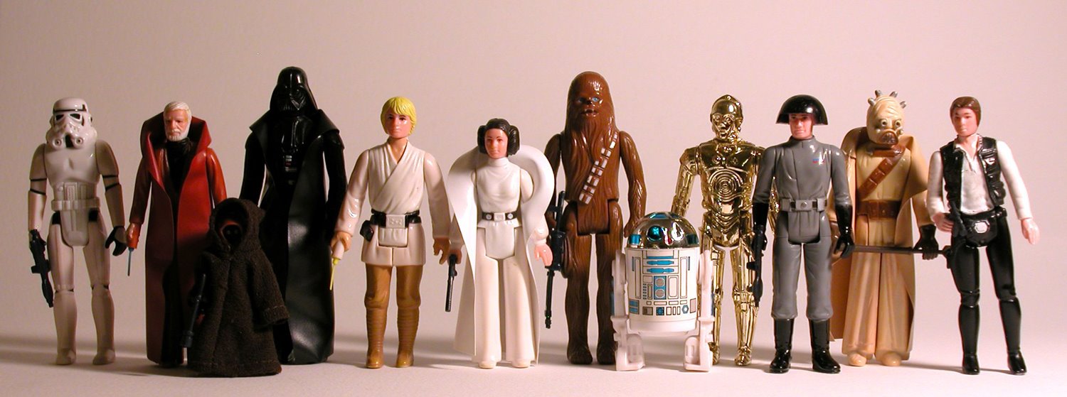 Le mitiche action figures Kenner di Star Wars.Da: il massimo dei giocattoli
