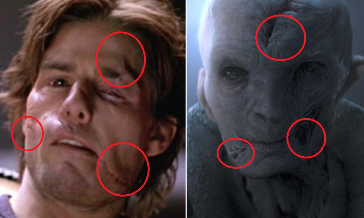 Tom Cruise interpreterà Snoke nei flashback di Episodio VIII - Tom Cruise e il Leader Supremo Snoke