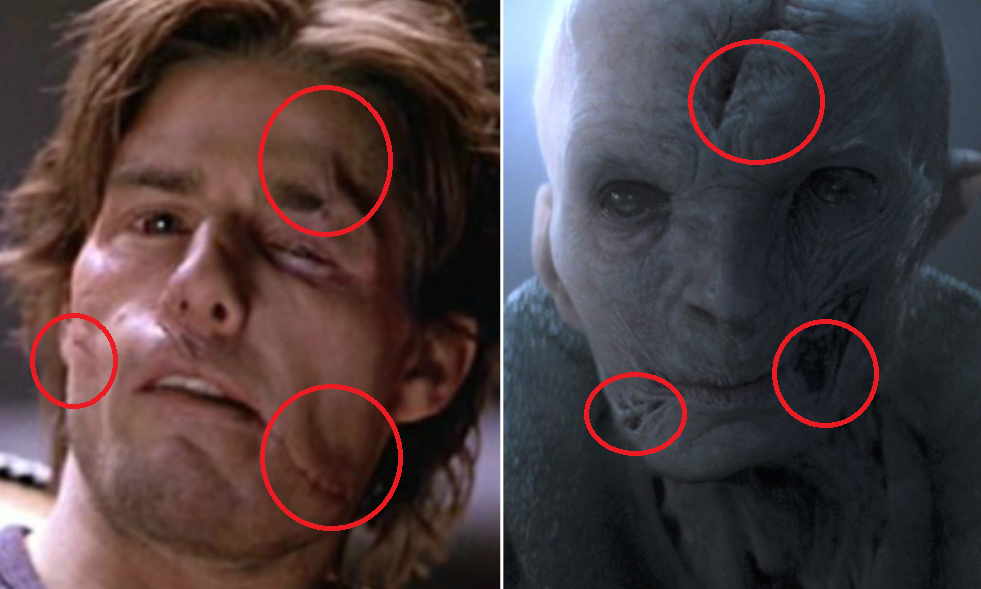 Tom Cruise e il Leader Supremo Snoke