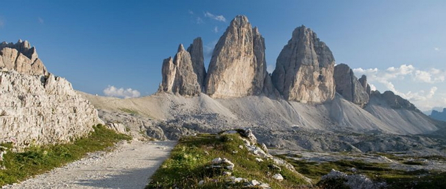 La splendida location delle Tre Cime di Lavaredo.Da: lozzo di cadore dolomiti