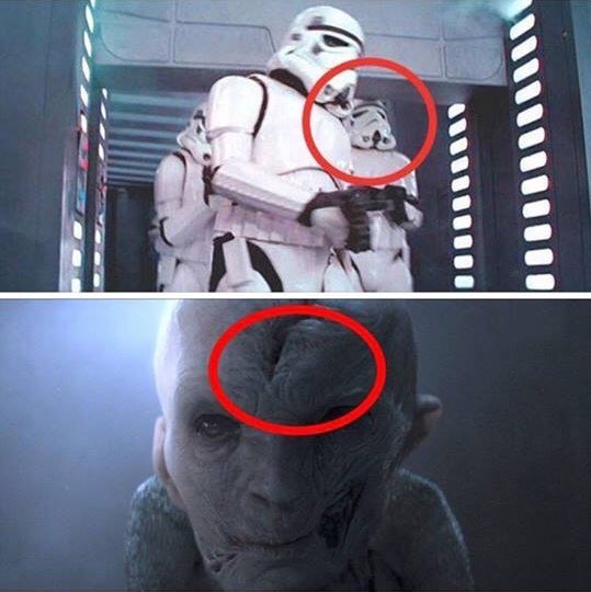 Non ci sono dubbi, quello stormtrooper è Snoke.Da: rebrn