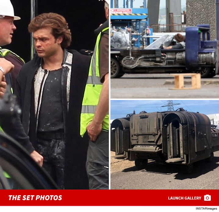 Alden Ehrenreich nei panni di Han Solo.Da: TMZ
