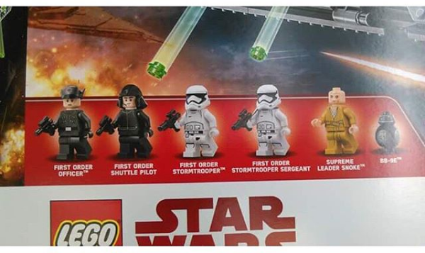 I personaggi del set dello Star Destroyer del Primo Ordine.Da: delta.customs