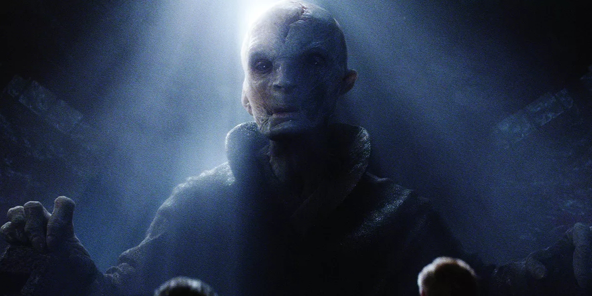 Il Leader Supremo Snoke.Da: screen rant