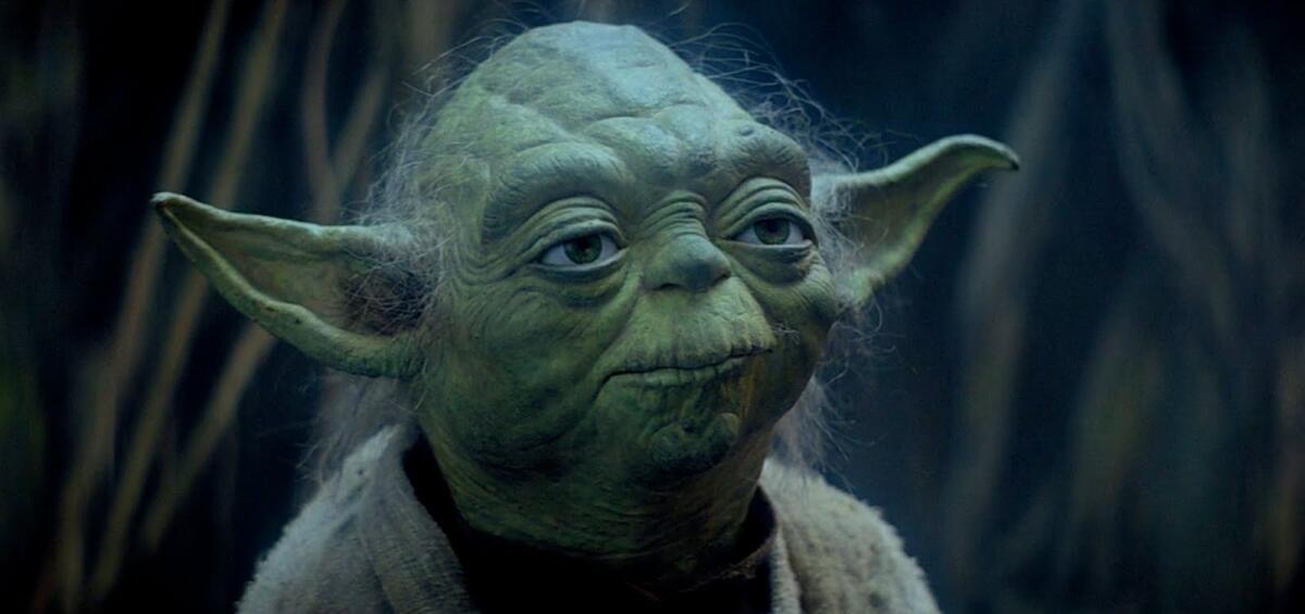 Le bizzarre versioni originali del Maestro Yoda - Il Maestro Yoda in Episodio V.
Da: wired
