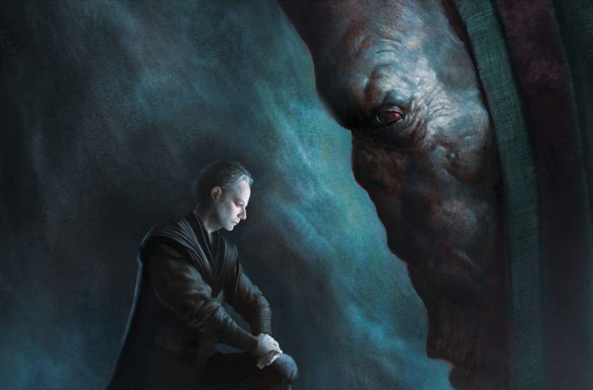 Darth Plagueis e il suo apprendista Darth Sidious.Dal romanzo Darth Plagueis