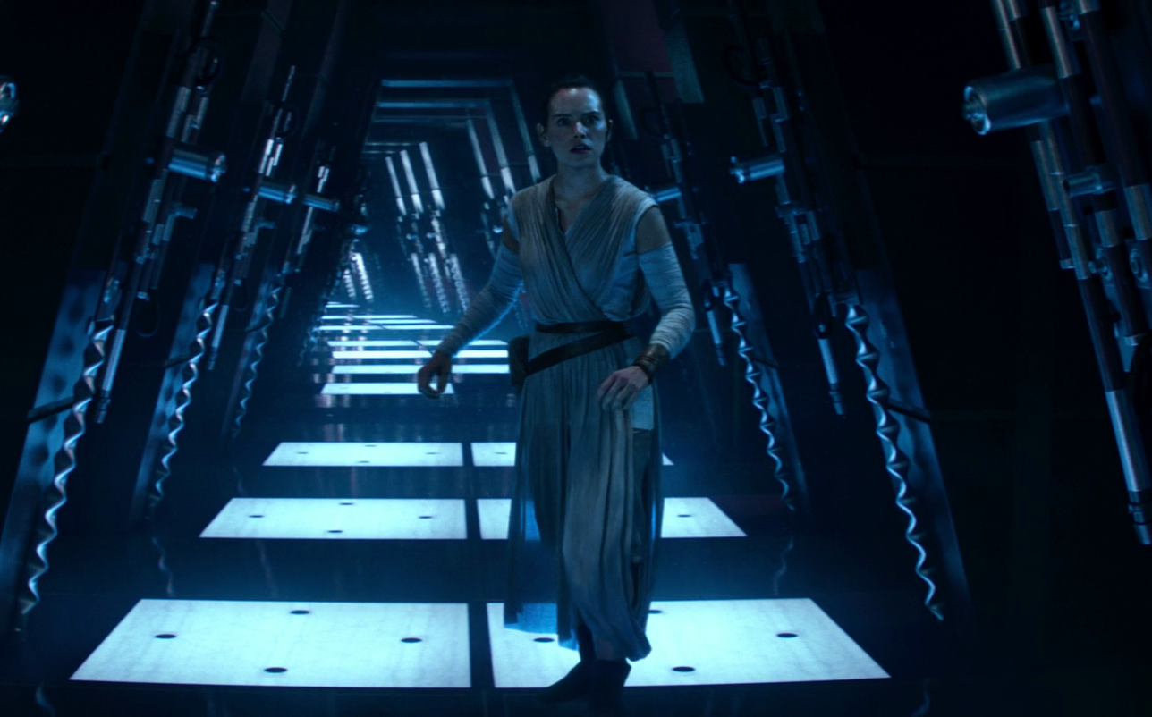 Rey durante la visione in Episodio VII.Da: SW underworld
