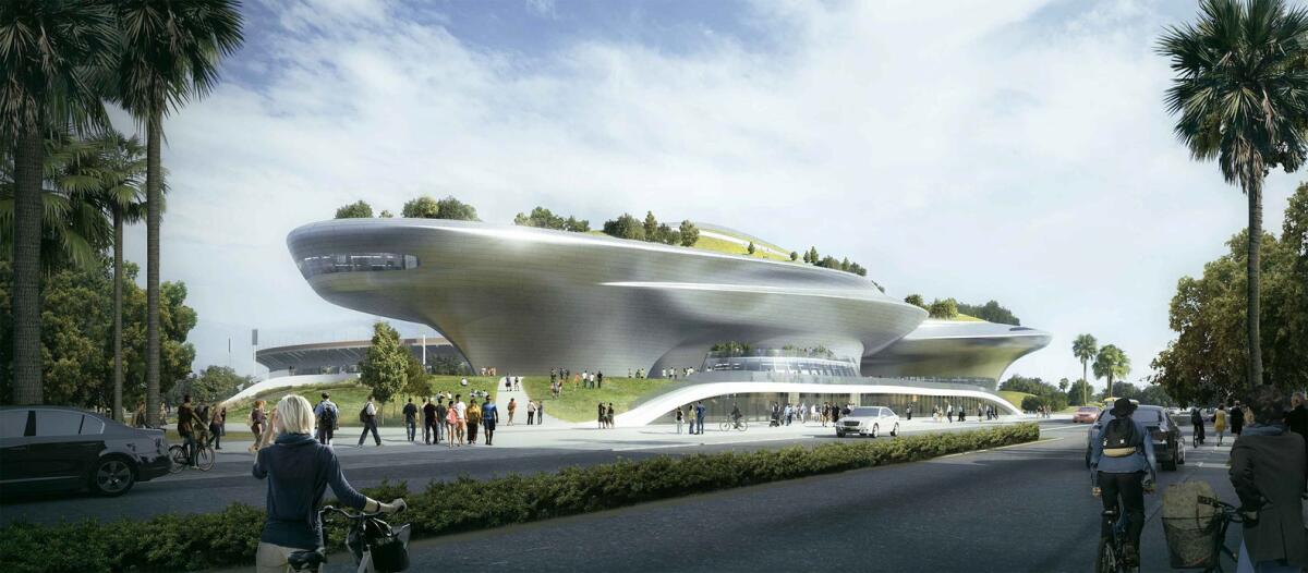 Il Museo di Star Wars diverrà presto realtà - Un nuovo render del Lucas Museum of Narrative Arts, da archdaily.com