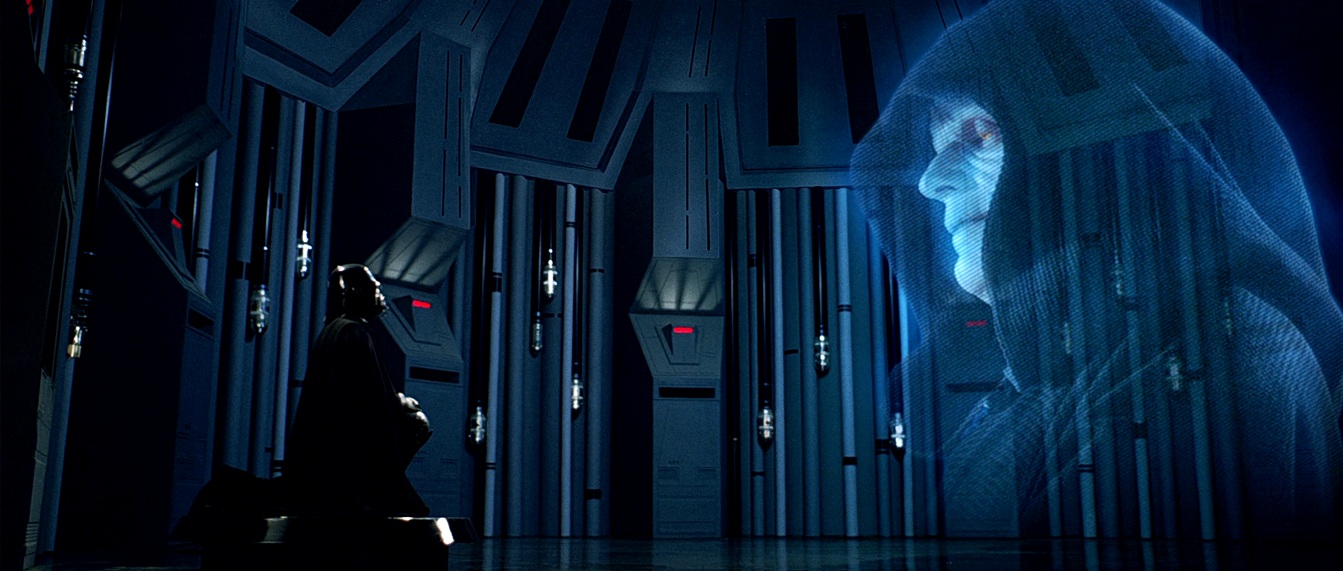 Darth Vader parla con Darth Sidious.Fonte: wookieepedia