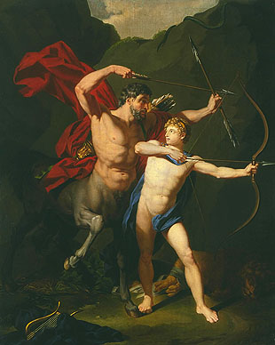 Achille e il centauro Chirone