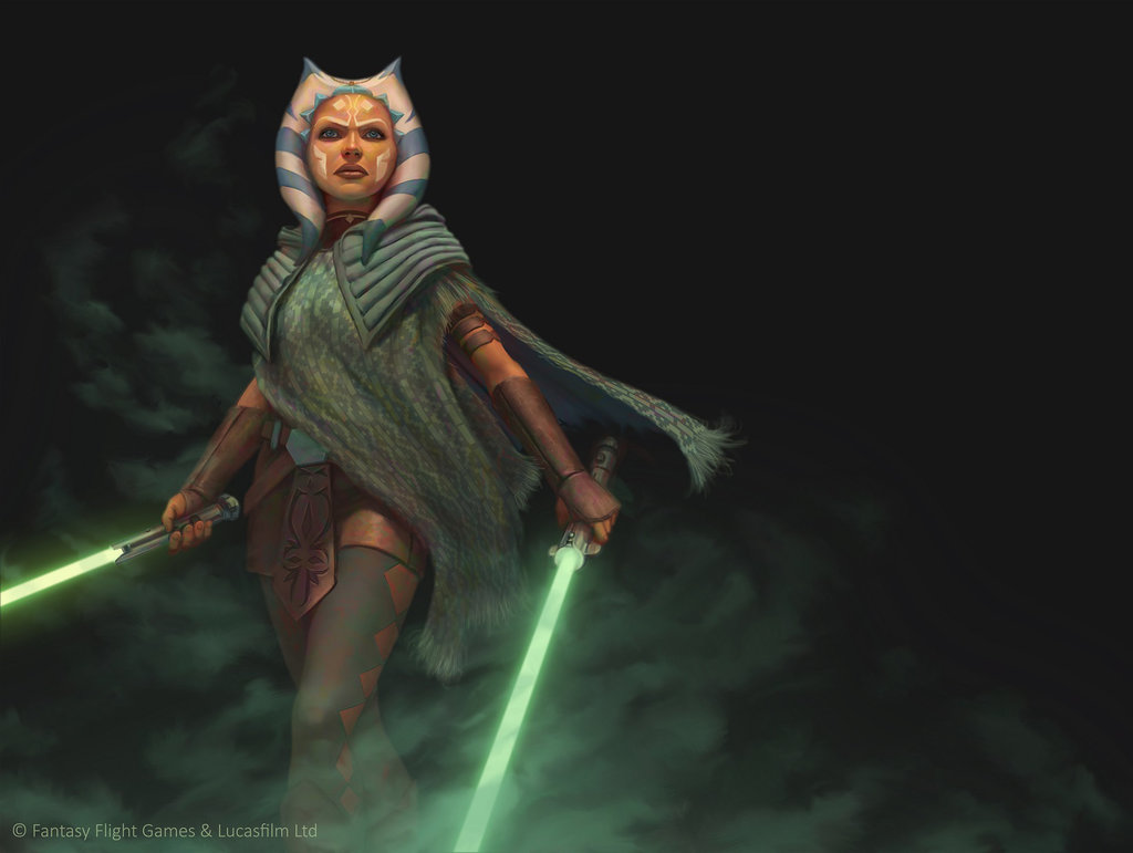 Bellissima fan art di Ahsoka Tano.Crediti a Anthony Foti