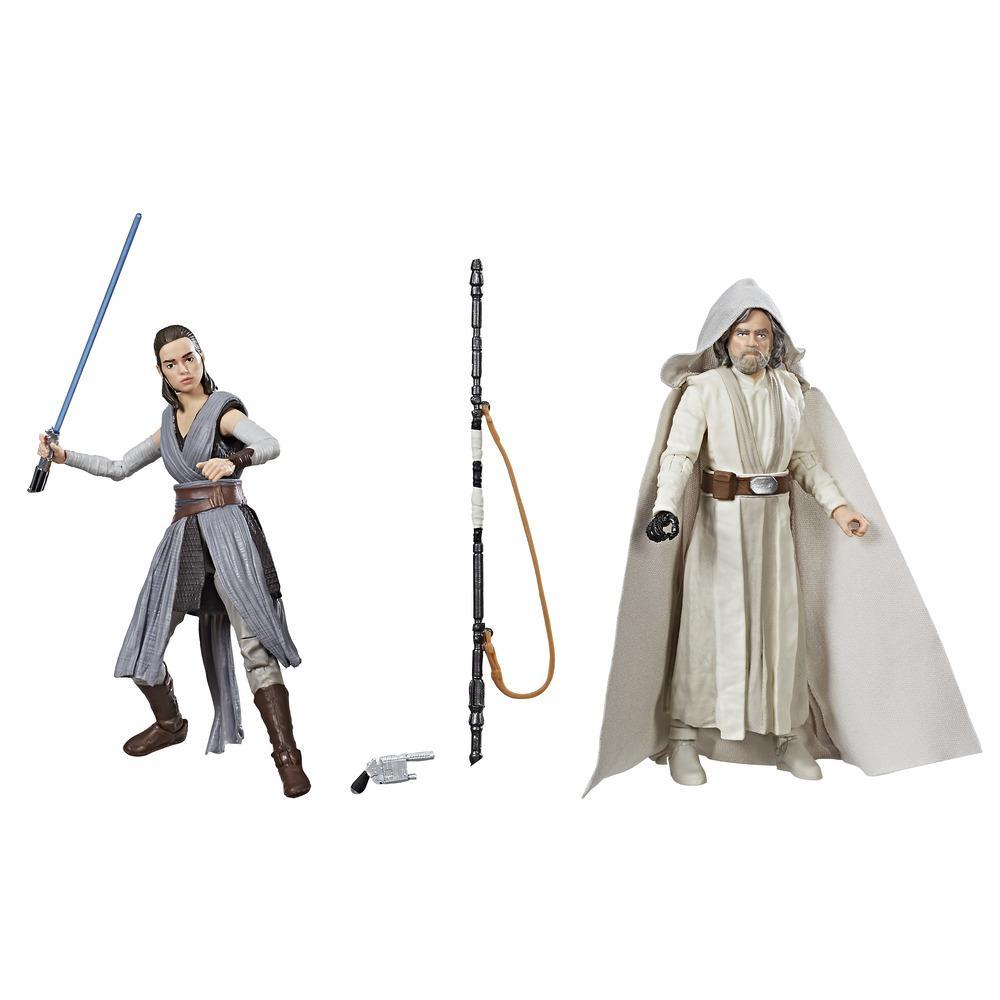 Le bellissime action figures Black Series di Rey e Luke in Episodio VIII.Da: Hasbro