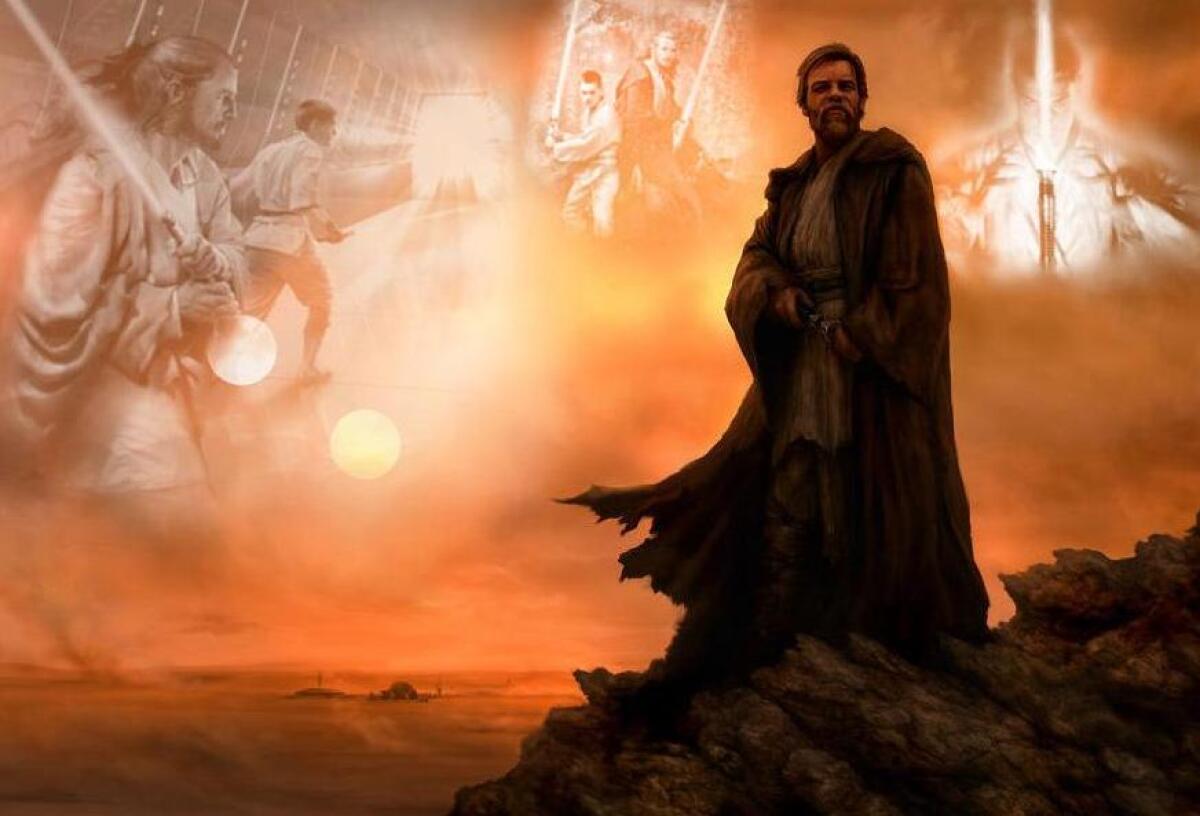 Spin-off di Obi Wan: il possibile titolo di lavorazione nasconde un indizio - Obi-Wan Kenobi in un'artwork [autore sconosciuto]