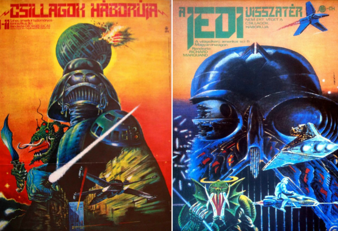 I poster di Star Wars dell'artista ungherese Tibor Helényi